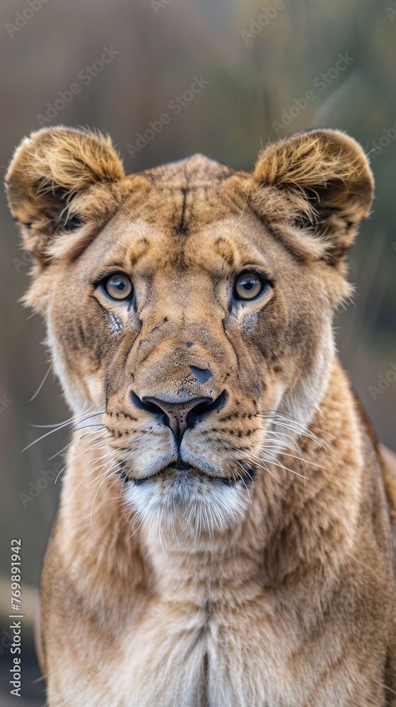 portrait of a lioness in the wild portrait of a lioness in the wild