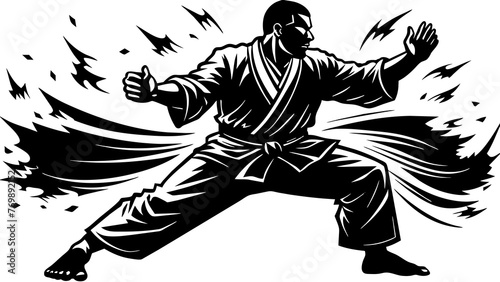 aikido athlete and svg file