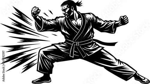 aikido athlete and svg file