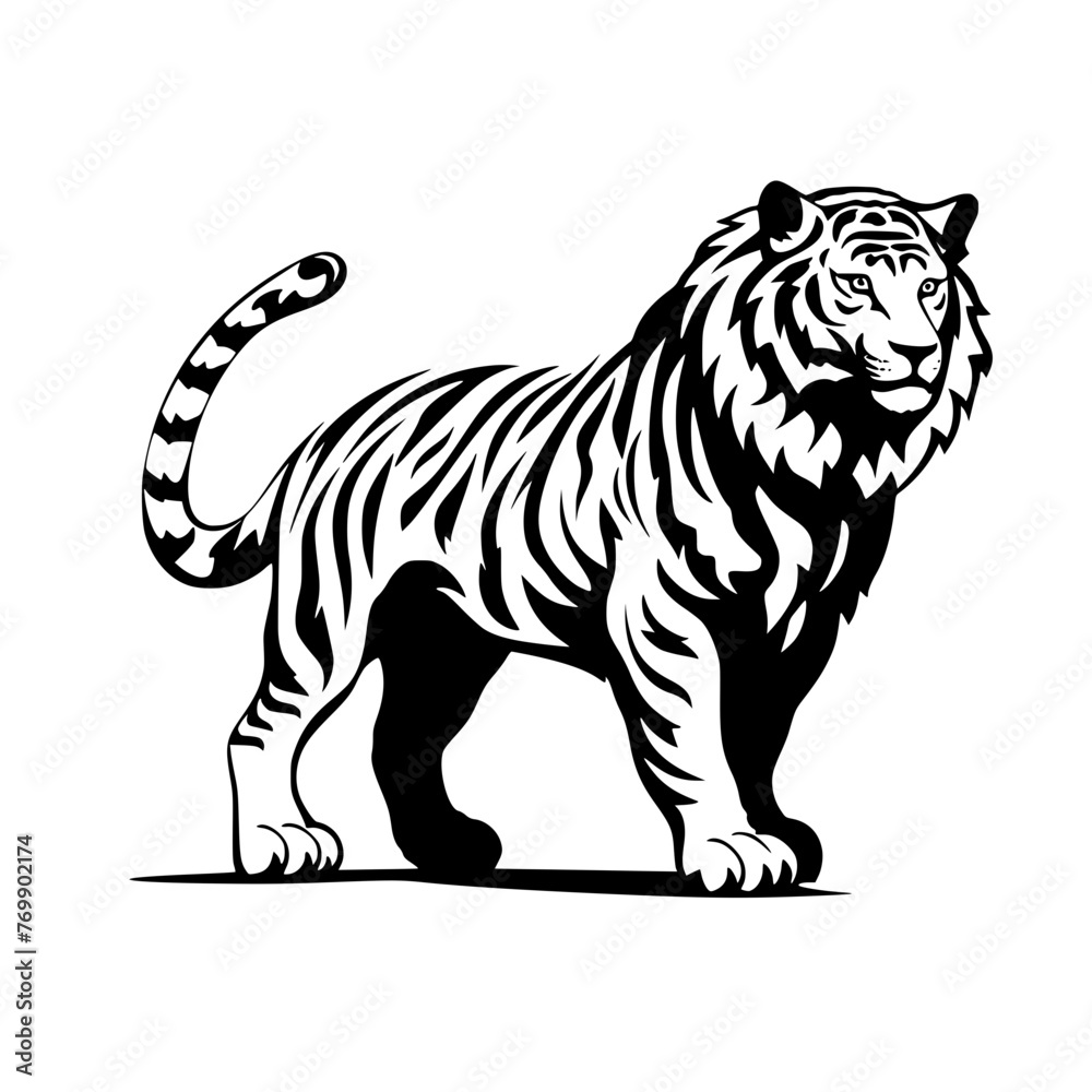 Naklejka premium tiger