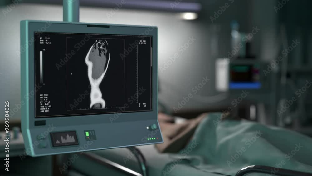 Scan Of Patients Body Injury By Modern Healthcare Hospital Device. X ...