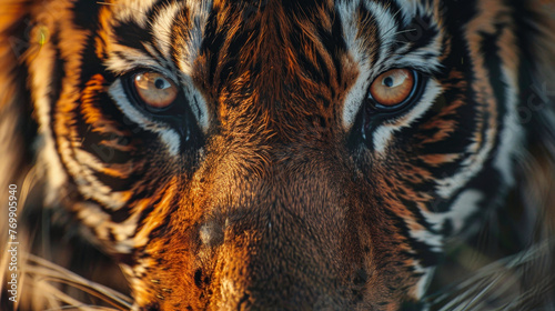Close-up of a tiger's face