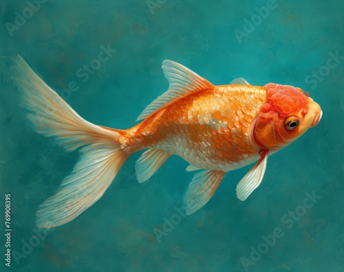 Oranda Goldfish Illustration
