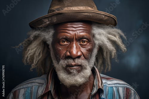 Portrait of an elderly African man