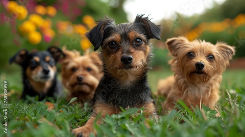 Puppy Playtime in the Garden