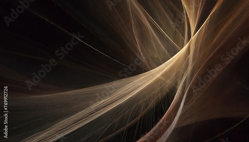 abstract multicolor background element on black fractal graphics three dimensional composition of glowing lines and mption blur traces movement and innovation concept