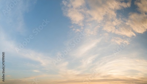 blue sky with clouds panoramic blue sky background with small clouds