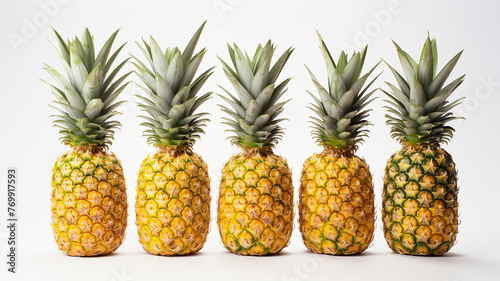 pineapple on white background