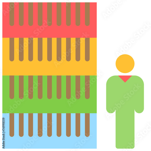 library flat style icons