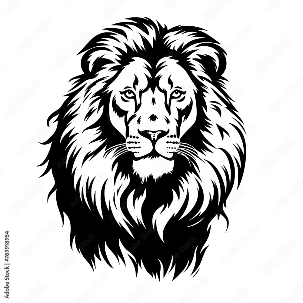 lion head vector