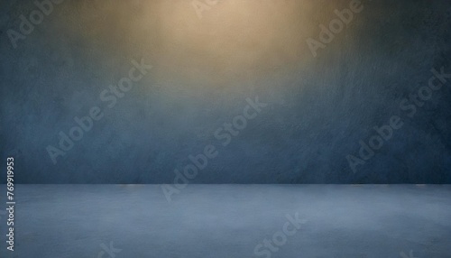 dark blue cement studio wall concreate floor background to display product