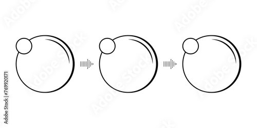 Infographic design template. Timeline concept with 3 options or steps template. layout, diagram, annual, report, presentation. SVG Vector illustration.