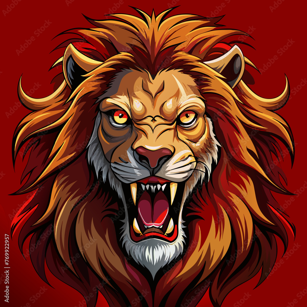 Lion , Wild Lion , Angry lion