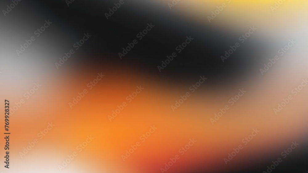 Orange yellow black color gradient background