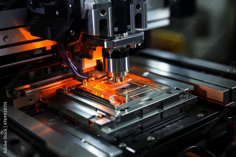 The automotive parts finishing. The hi-technology automotive parts manufacturing process by robotics system The automotive parts finishing. The hi-technology automotive parts manufacturing process by robotics system