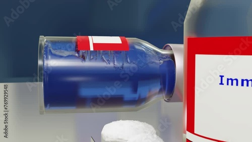 Immunoglobulin Therapy Rolling Vial (Closeup)