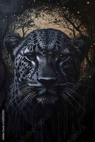 Black leopard. © Asurian