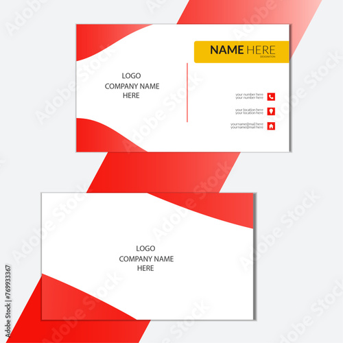modern elegant abstract double sided creative business card for any kind of use
