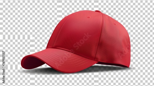 cap mockup front view,  isolated cutout, object with shadow on transparent background, hat is a baseball cap, hat, cap, fashion, baseball, isolated, cloth, blank, sport, visor photo