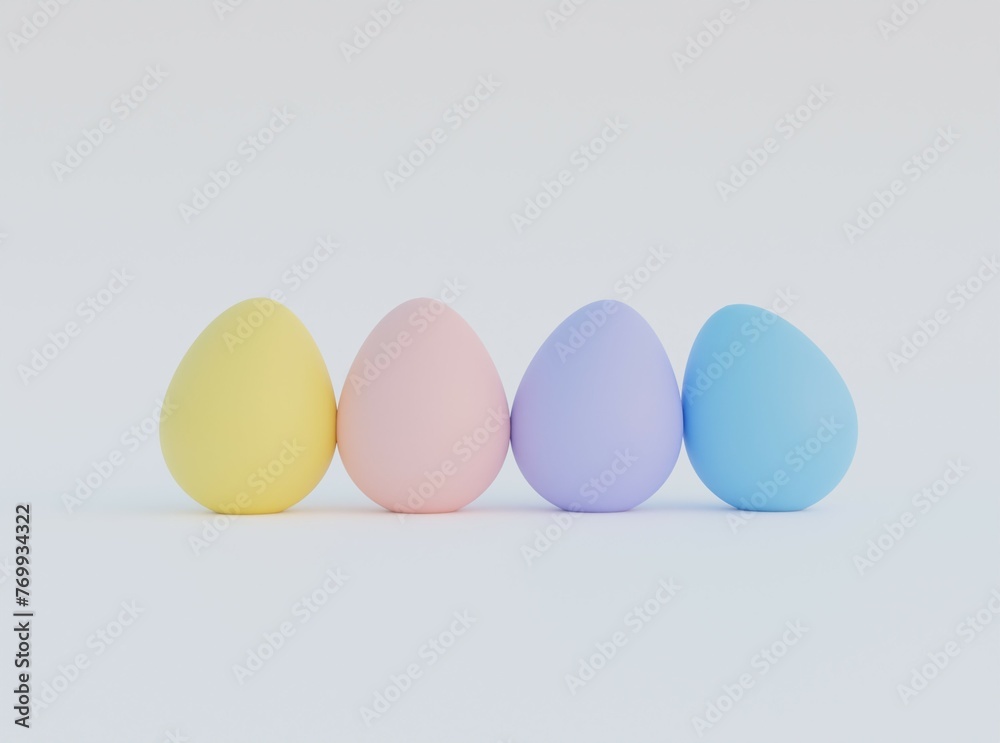 3d rendering of Easter eggs 3d rendering of Easter eggs