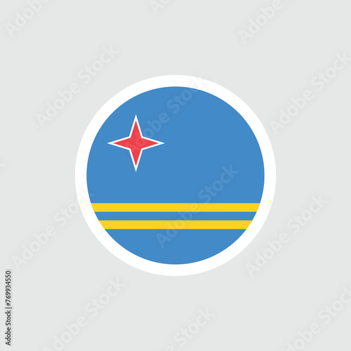 Flag of Aruba. Aruban blue flag with star. State symbol of the island of Aruba. Free Download Flag of Aruba. Aruban blue flag with star. State symbol of the island of Aruba. - GFXLoad