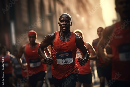Athlete competing in marathon race © Michael Böhm