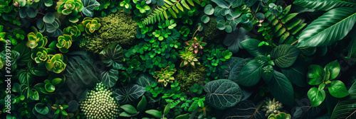 Lush Greenery: Tropical Leaves and Botanical Patterns Background photo