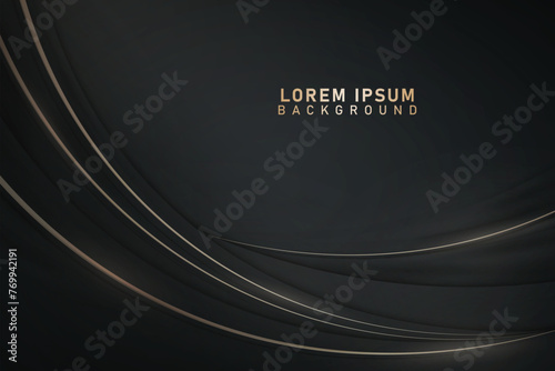 Curved with shinning background.