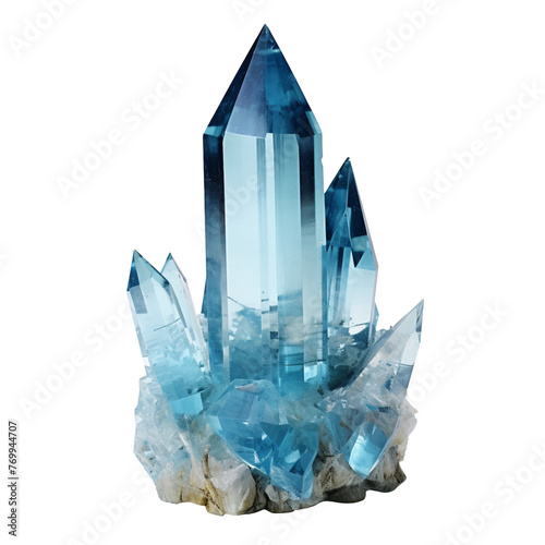 crystal isolated on transparent background