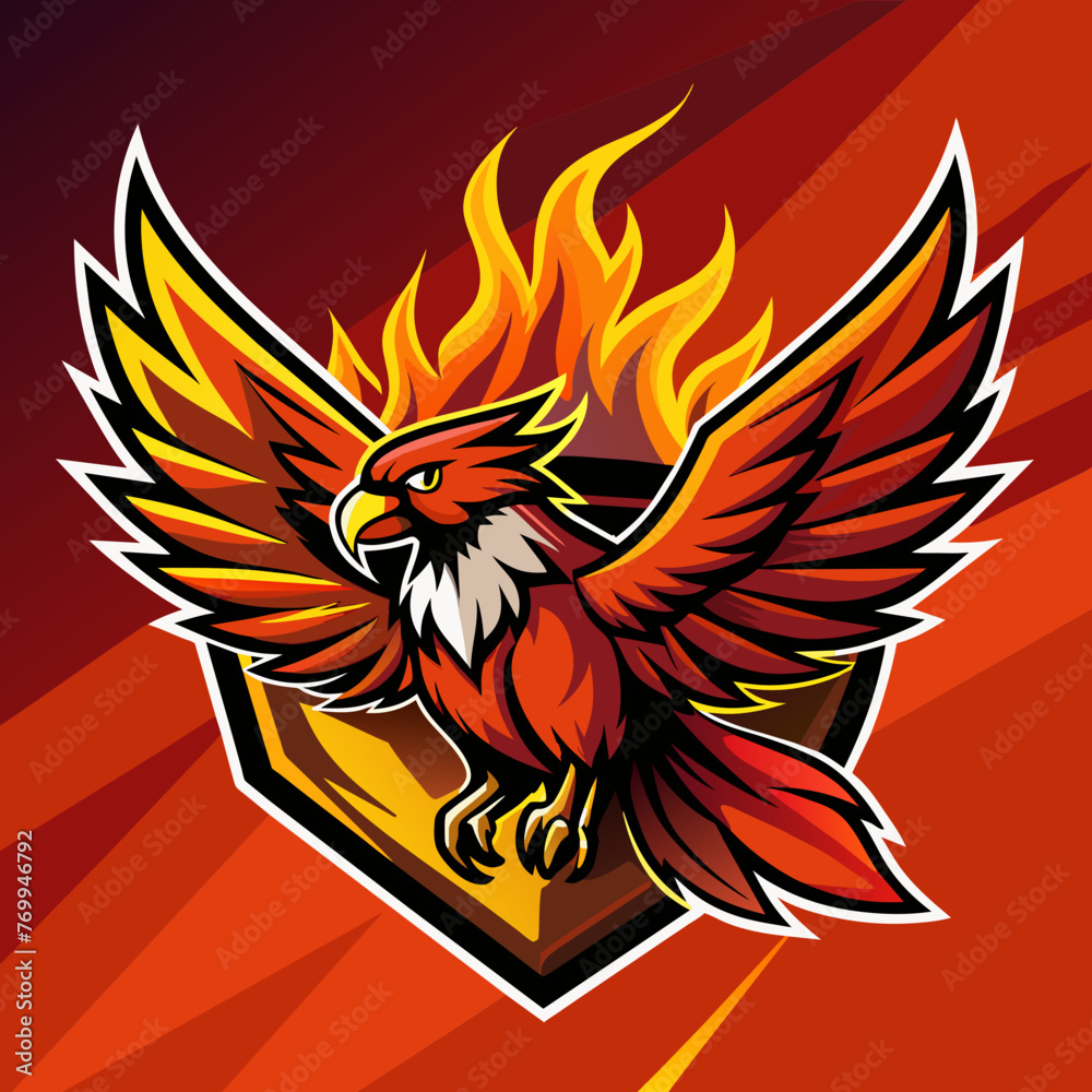 Fototapeta premium cartoon, fly, icon, head, hawk, logo, heart, black,