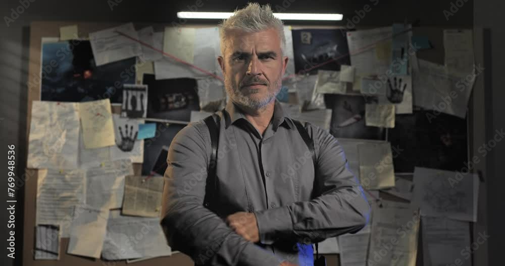 portrait of mature police detective standing in office looking the camera,crime investigation portrait of mature police detective standing in office looking the camera,crime investigation