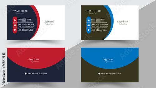 creative modern name card and business card.