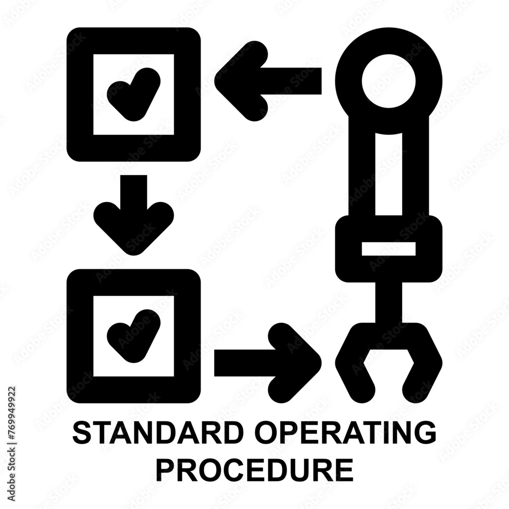 sop, standard, operating, procedure, workflow, manufacturing, production expanded outline style icon for web mobile app presentation printing sop, standard, operating, procedure, workflow, manufacturing, production expanded outline style icon for web mobile app presentation printing