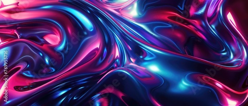 Neon Elements 3d rendering illustration abstract background