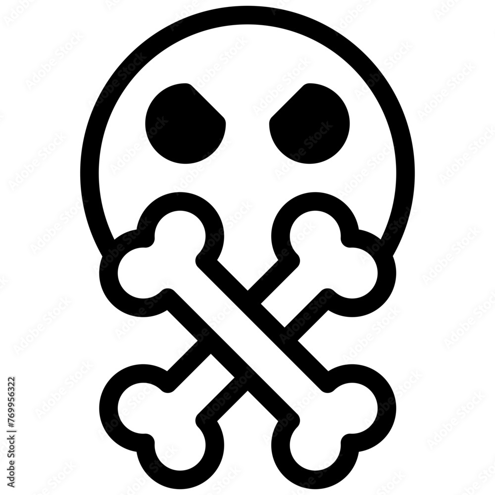 skull, bones, danger, horror Icon skull, bones, danger, horror Icon