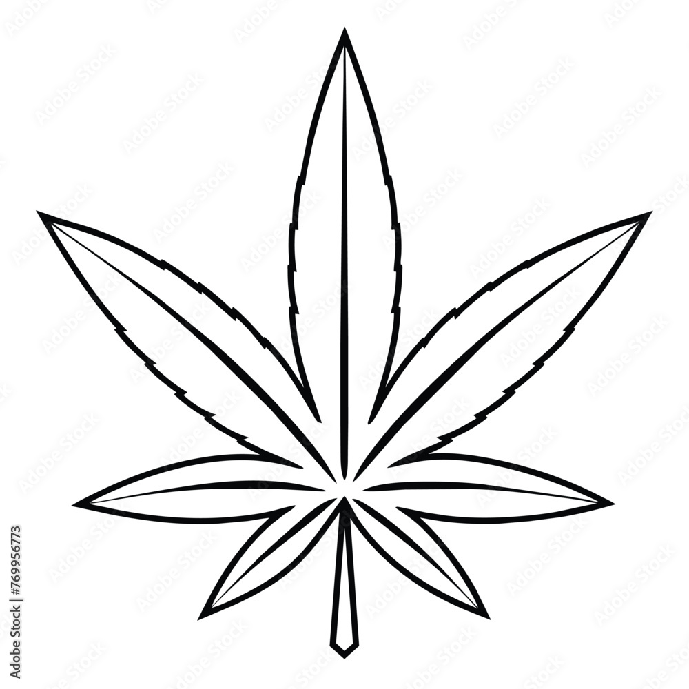 cannabis leaf vector illustration cannabis leaf vector illustration