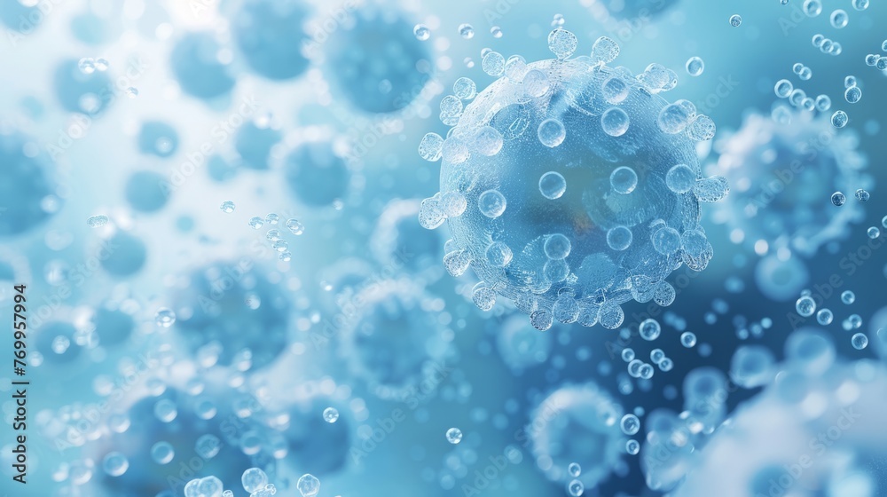 Abstract Viral Particles Background Abstract Viral Particles Background