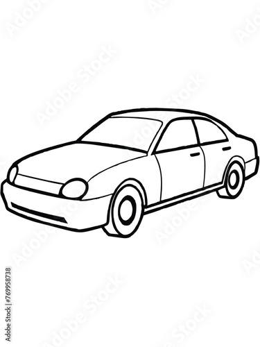 car isolated on white vector