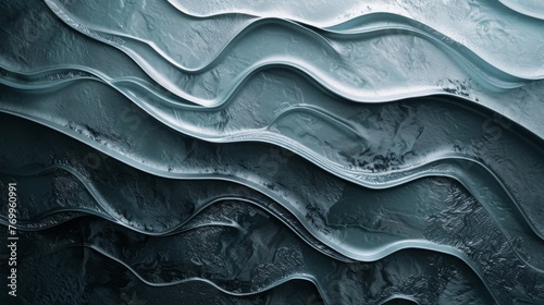 Abstract Blue Waves Texture
