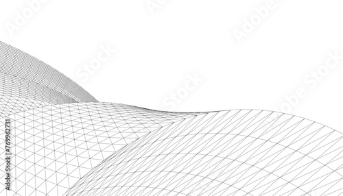 Abstract geometric 3d background vector design