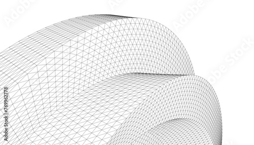 Abstract geometric 3d background vector design