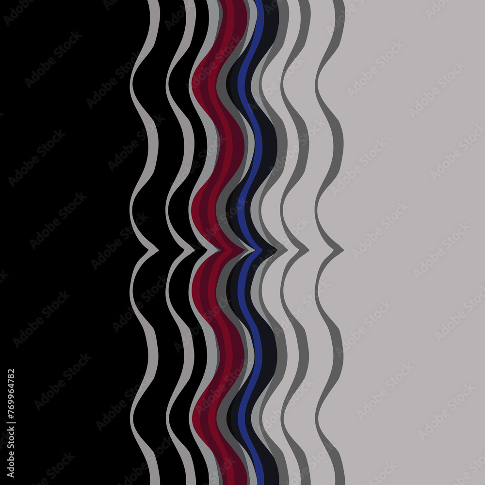 Contemporary Modern Wave in Grey Black and Wine Background for Decor