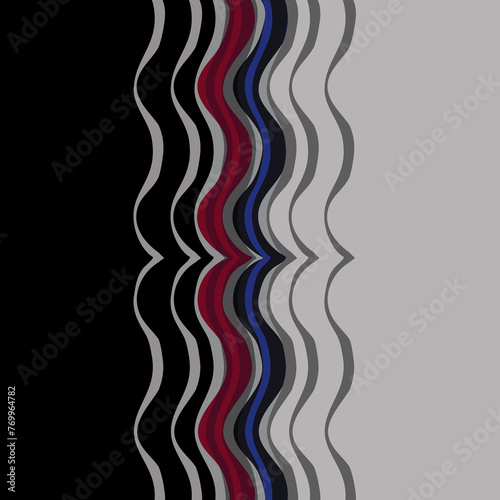 Contemporary Modern Wave in Grey Black and Wine Background for Decor