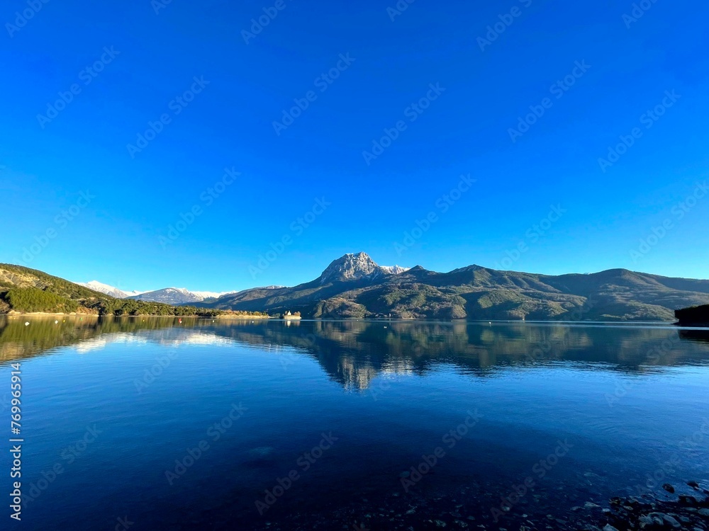 Lac de Serre Poncon Südfrankreich -  Sunrise - France - Sunset - Natur – Mont Colombis – Berg – See – Lake - Mountains – Hiking – Landschaften – Landscapes – Wandern – Lake - Lac de Serre Poncon 