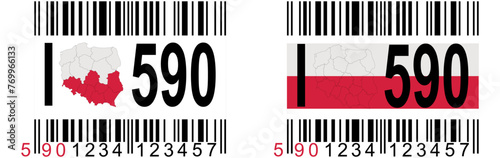 The bar code starting with 590 is a mark already produced in Poland - promote the purchase of Polish goods.