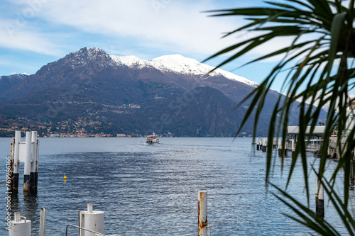 Fototapeta Naklejka Na Ścianę i Meble -  Tourist destination small medieval village of Bellagio with hilly narrow streets and luxurious villas, holiday destination on Lake Como, Italy