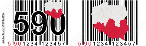 The bar code starting with 590 is a mark already produced in Poland - promote the purchase of Polish goods.