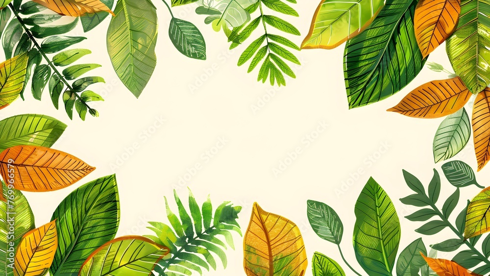 Obraz premium Plant frame background