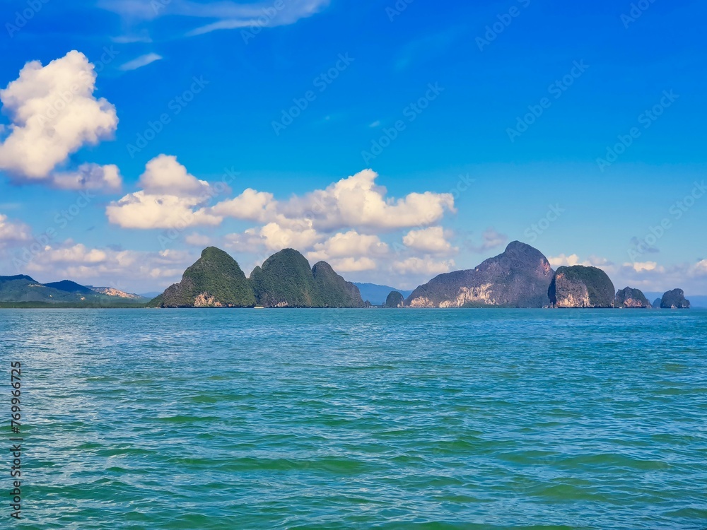 Islands in the Phang Nga bay, Andaman sea off coast of Phuket, Thailand Islands in the Phang Nga bay, Andaman sea off coast of Phuket, Thailand