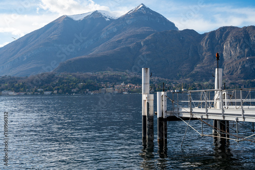 Fototapeta Naklejka Na Ścianę i Meble -  Tourist destination small medieval village of Bellagio with hilly narrow streets and luxurious villas, holiday destination on Lake Como, Italy